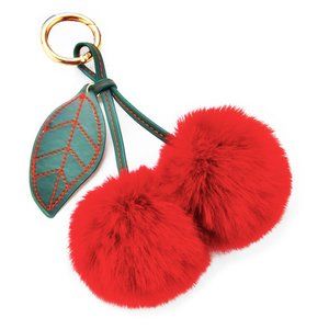 Fluffy Faux Rabbit Fur Pom Pom Keychain